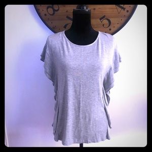 NWT Ann Taylor Gray T Shirt Size M